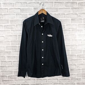 G Star Men's Long Sleeve Button up Shirt in Black back print size Large